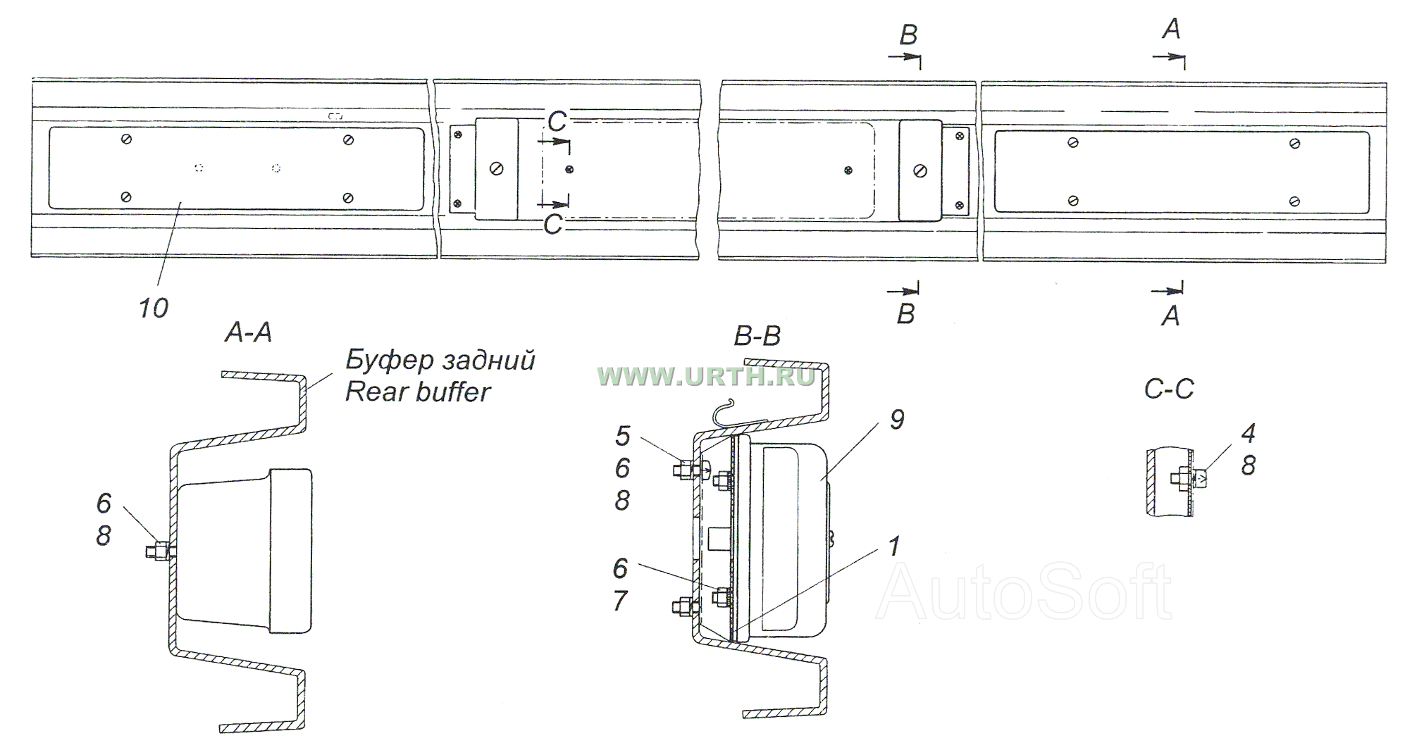 53215-3716002 Установка задних фонарей